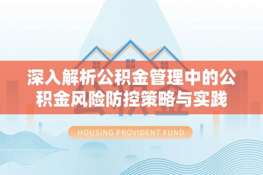 肥乡深入解析公积金管理中的公积金风险防控策略与实践